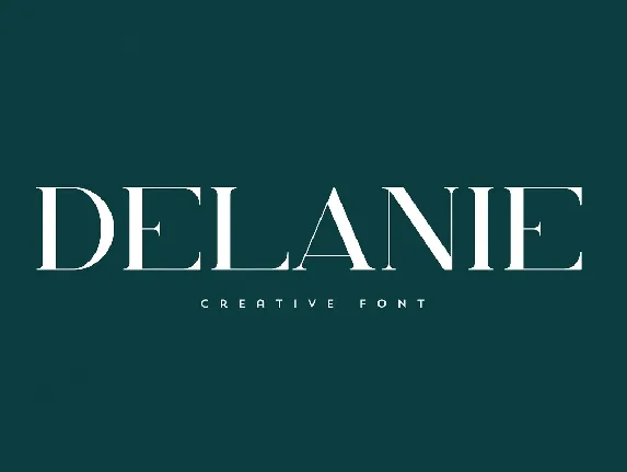 Delanie font