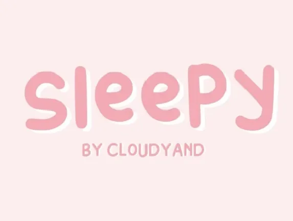 Sleepy font