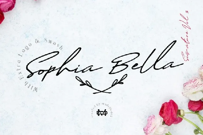 Sophia Bella Signature font