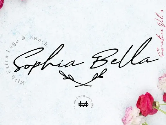 Sophia Bella Signature font