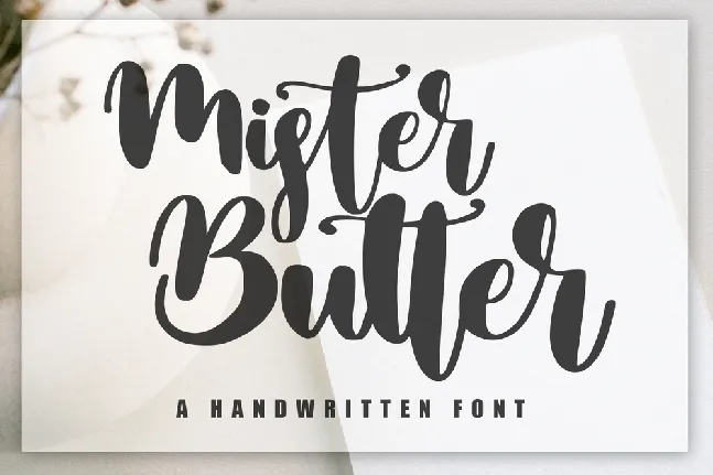 Mister Butter font