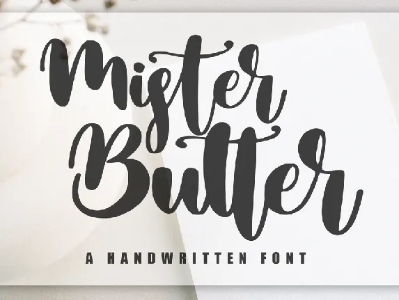 Mister Butter font