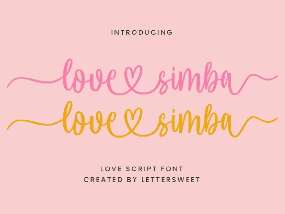 love simba font