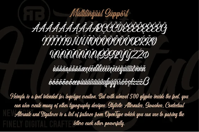 Heinyta font