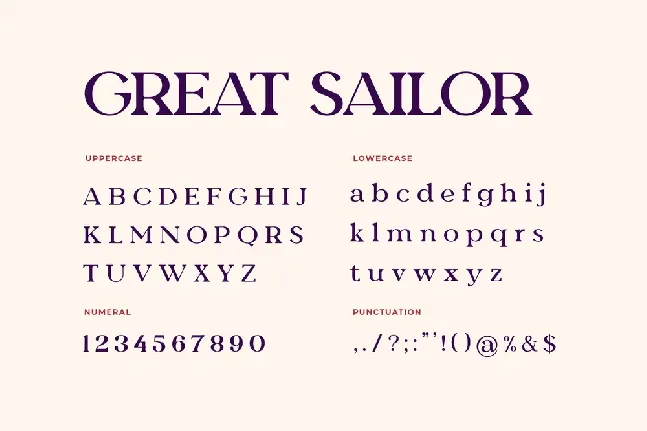 Great Sailor font