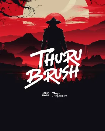 Thuru Brush font