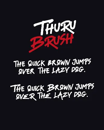 Thuru Brush font