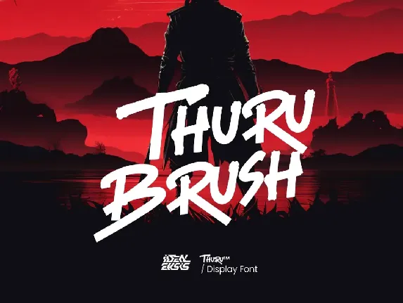 Thuru Brush font