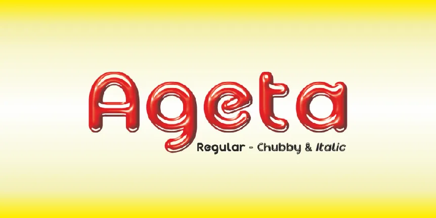 Ageta Chubby Demo font