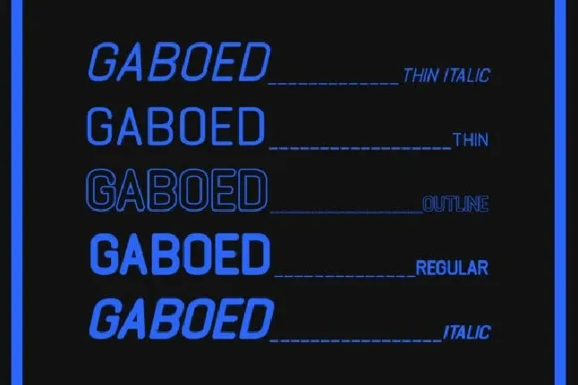 Gaboed Sans Family font