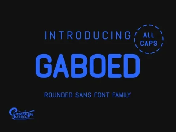 Gaboed Sans Family font