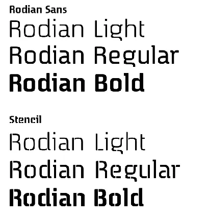 Rodian Sans Typeface font