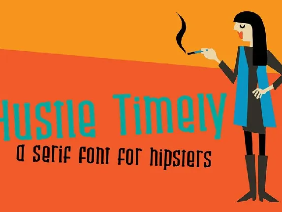 Hustle Timely font