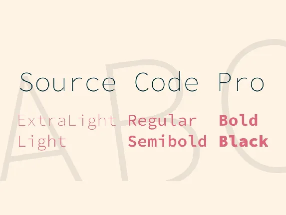 Source Code Pro font