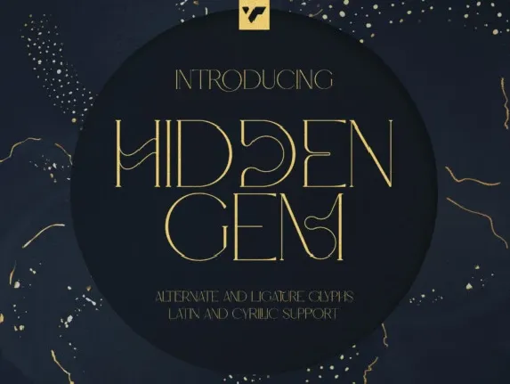 Hidden Gem font