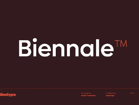 Biennale Family font