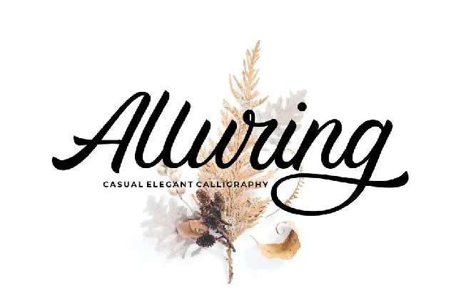 Alluring font