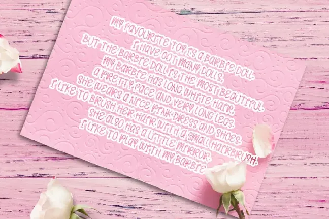 PinkBarbie font