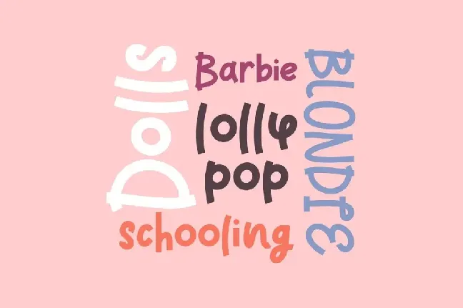 PinkBarbie font