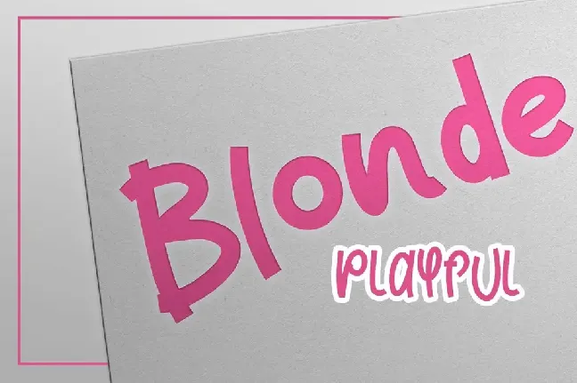 PinkBarbie font