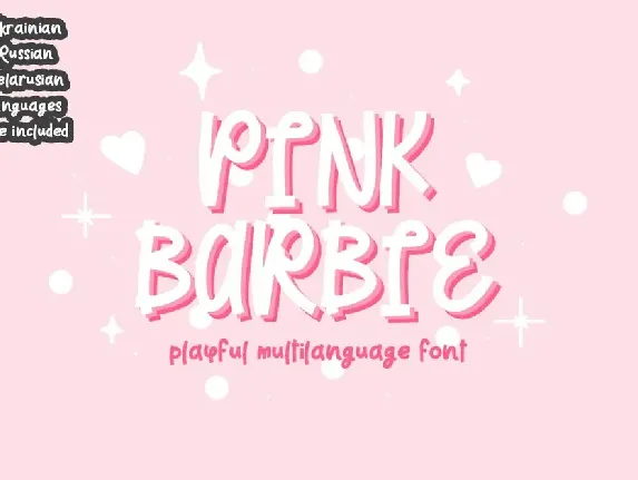 PinkBarbie font