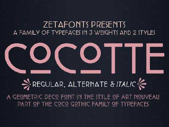 Cocotte font