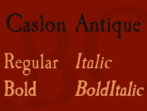 Caslon Antique font