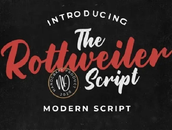 Rottweiler Script font