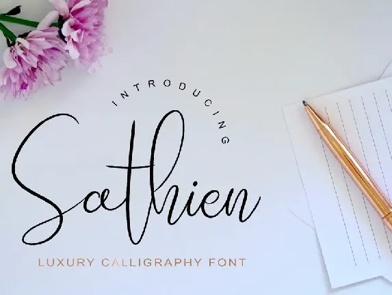 Sathien Luxurious Script font