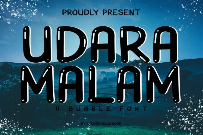 Udara Malam font