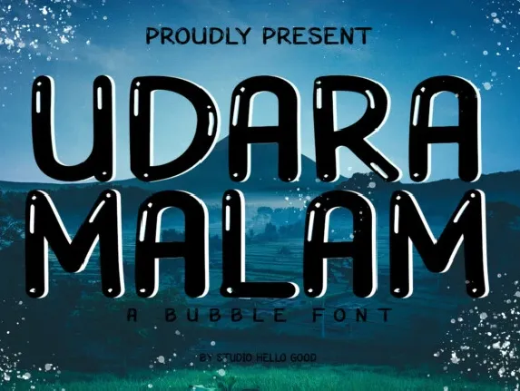 Udara Malam font