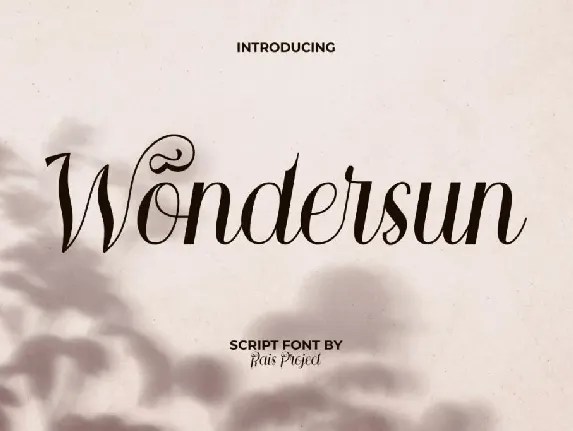 WondersunDemo font