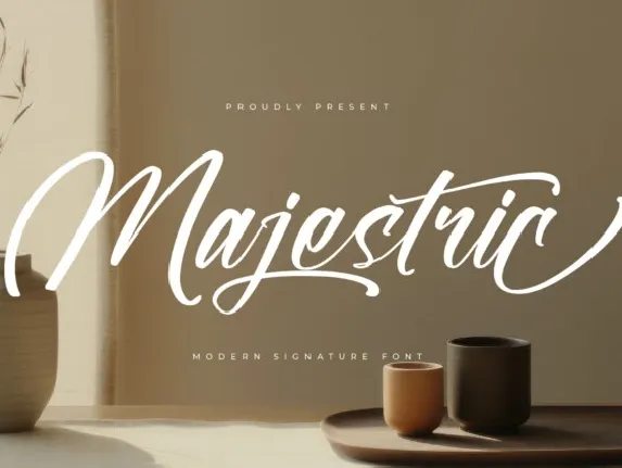 Majestric font