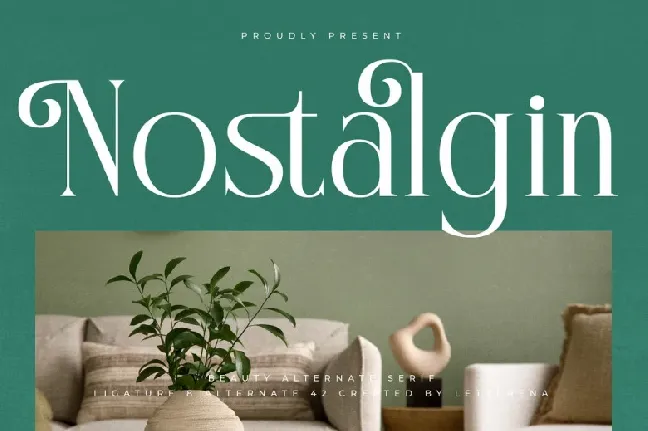 Nostalgin font