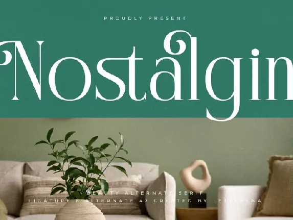 Nostalgin font