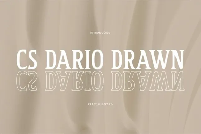 CS Dario Drawn font