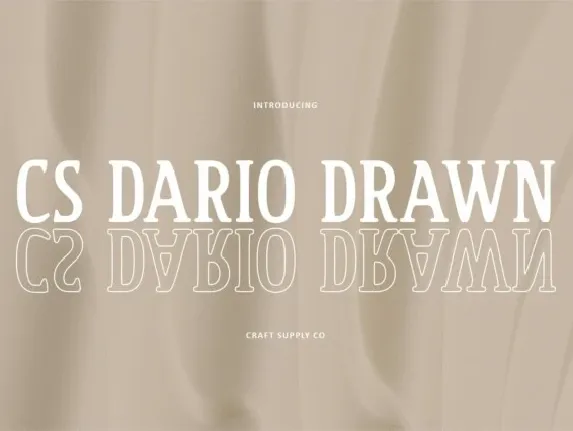 CS Dario Drawn font