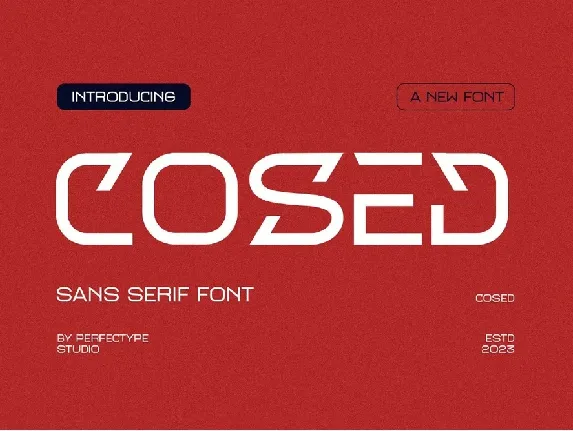 Cosed font