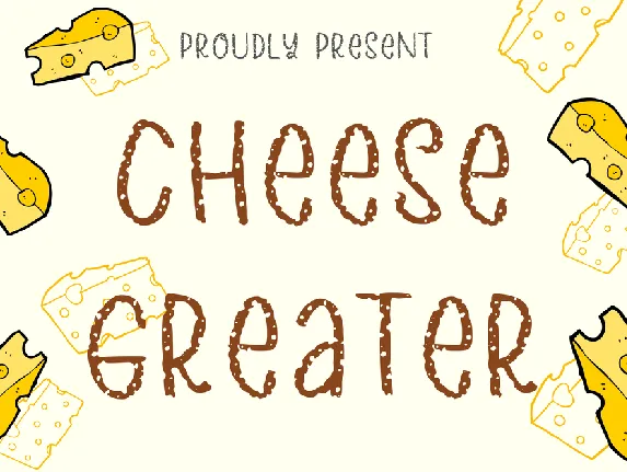 Cheese Grater font