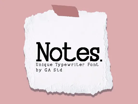 Notes font