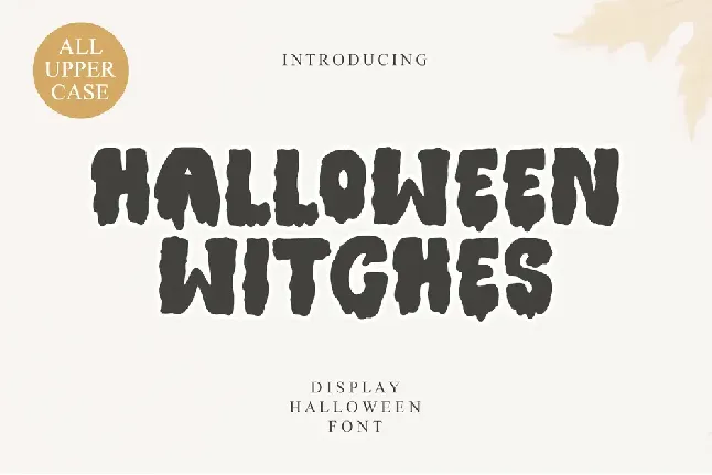 Halloween witches font