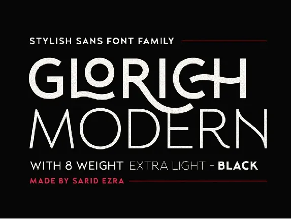 Glorich font