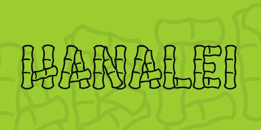 Hanalei font