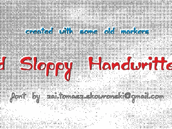 Ed Sloppy Handwritten font