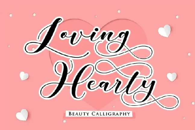 Loving Hearty font