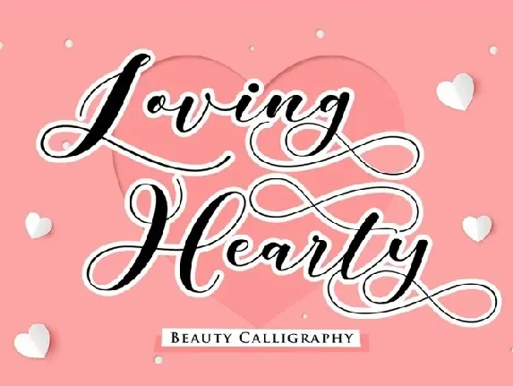 Loving Hearty font