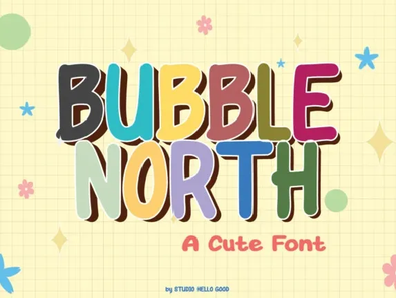 Bubblenort Display font