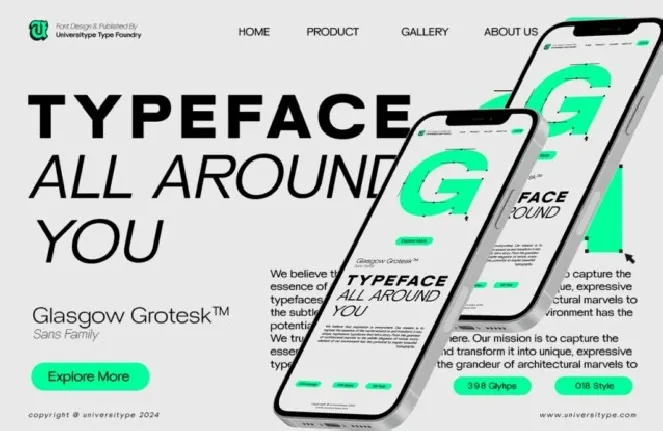 UT Glasgow Grotesk font