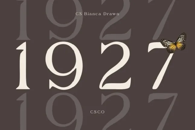 CS Bianca Drawn font