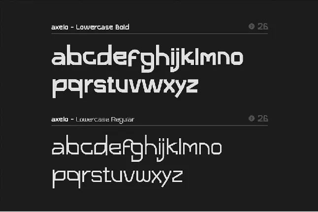 Axelo font